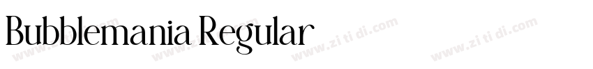 Bubblemania Regular字体转换